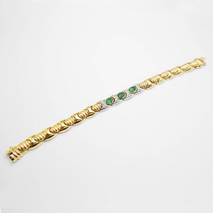 il-marchese-diamonds-gioielli-artigianali-bracciale-maglia-oro-giallo-smeraldi-pezzi-unici-collezione-3